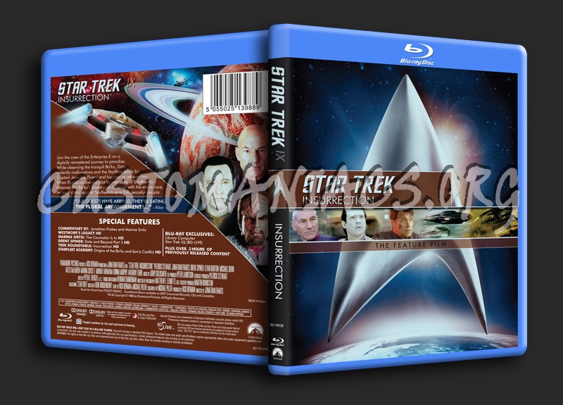 Star Trek IX Insurrection blu-ray cover