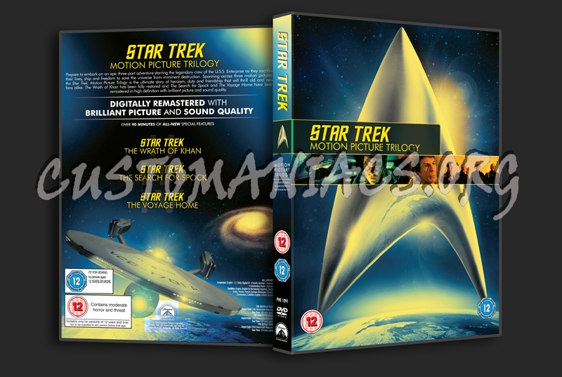 Star Trek Motion Picture Trilogy dvd cover