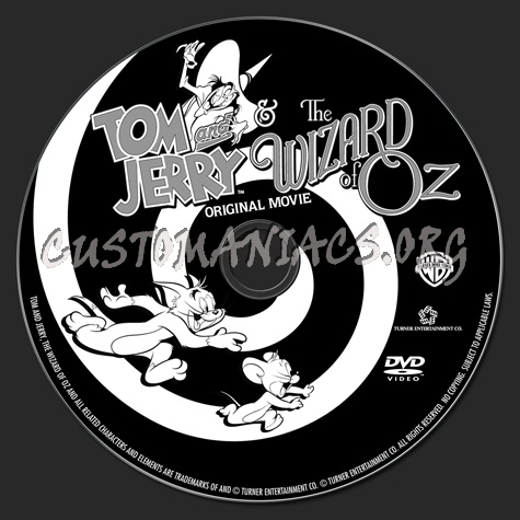 Tom & Jerry & the Wizard of Oz dvd label