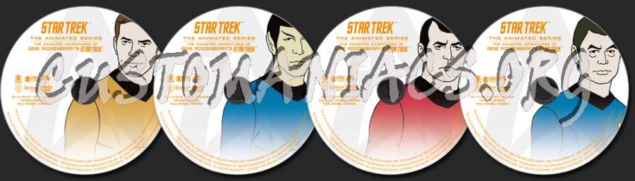 Star Trek The Animated Series dvd label