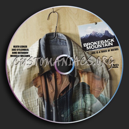 Brokeback Mountain dvd label