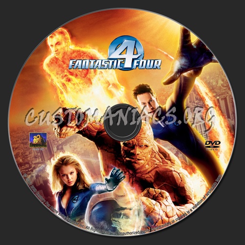 Fantastic Four dvd label