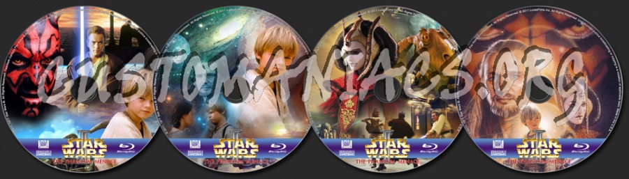 Star Wars - The Phantom Menace blu-ray label