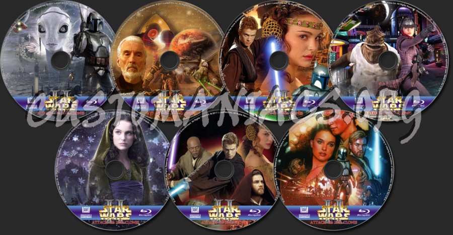 Star Wars - Attack of the Clones blu-ray label