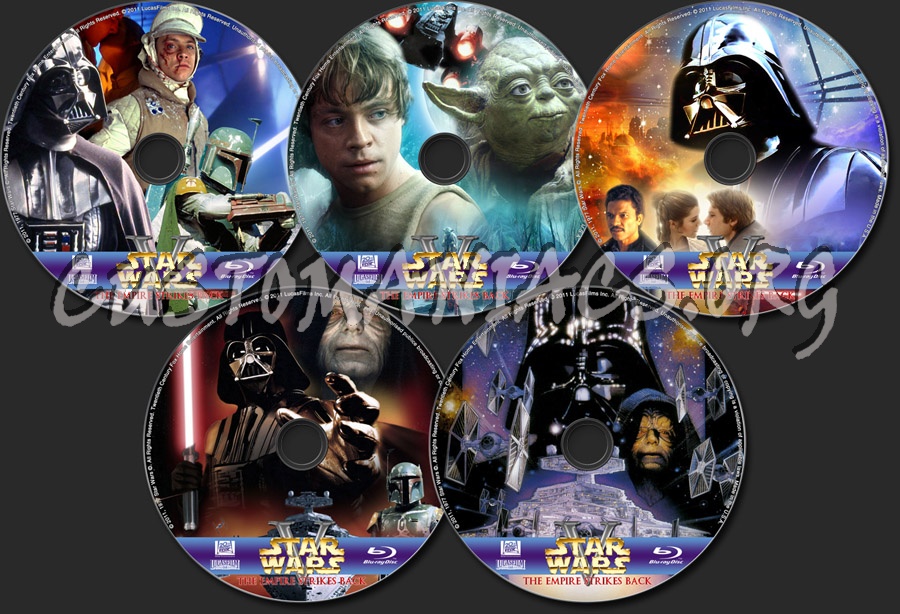 Star Wars - The Empire Strikes Back blu-ray label