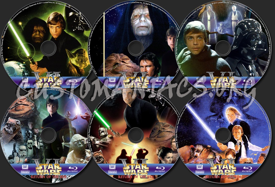 Star Wars - Return of the Jedi blu-ray label