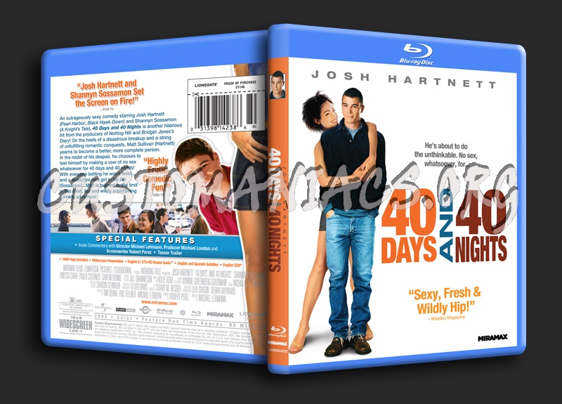 40 Days and 40 Nights blu-ray cover