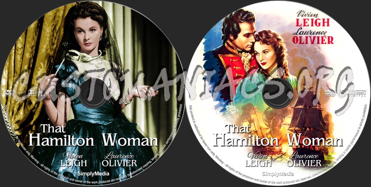 That Hamilton Woman dvd label