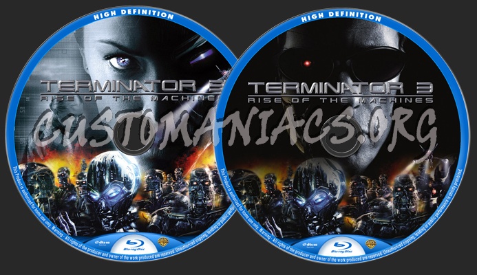 Terminator 3 Rise of the Machines blu-ray label