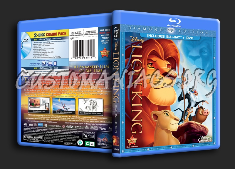 The Lion King blu-ray cover