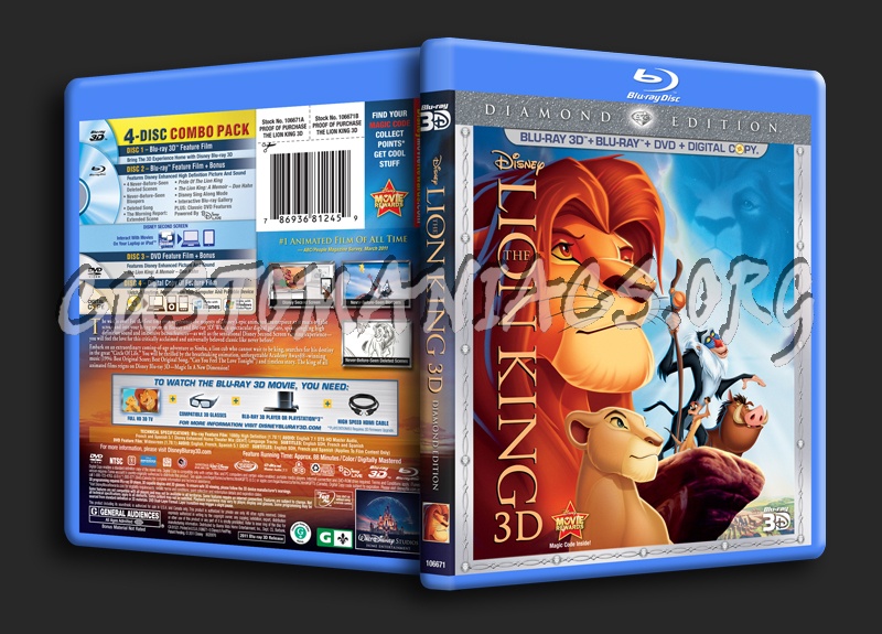 The Lion King blu-ray cover
