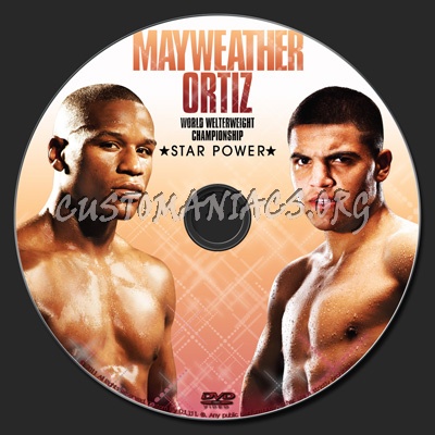 Mayweather vs Ortiz dvd label
