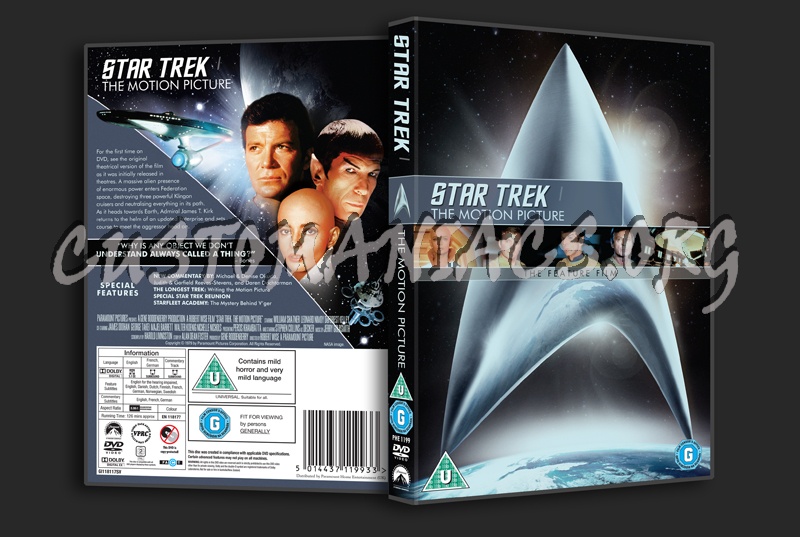 Star Trek The Motion Picture dvd cover