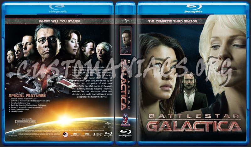 Battlestar Galactica Season 3 blu-ray cover