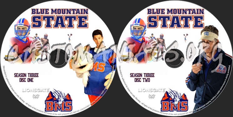 Blue Mountain State Season 3 dvd label