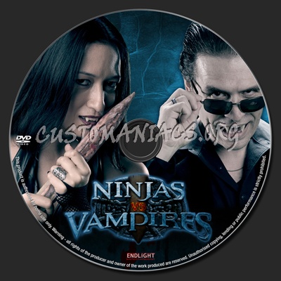 Ninjas Vs Vampires dvd label