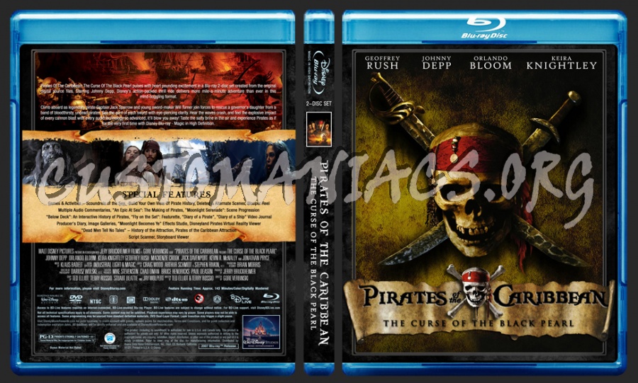 Pirates Of The Caribbean Collection blu-ray cover