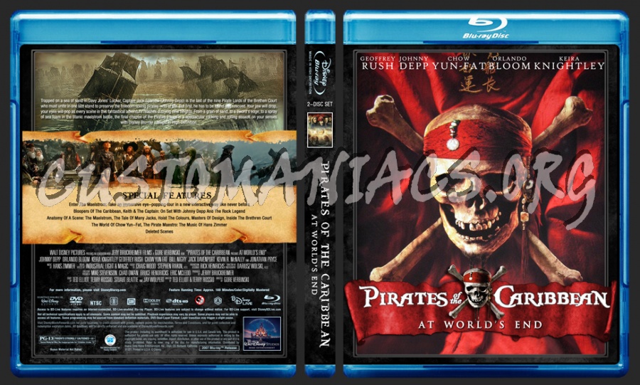 Pirates Of The Caribbean Collection blu-ray cover