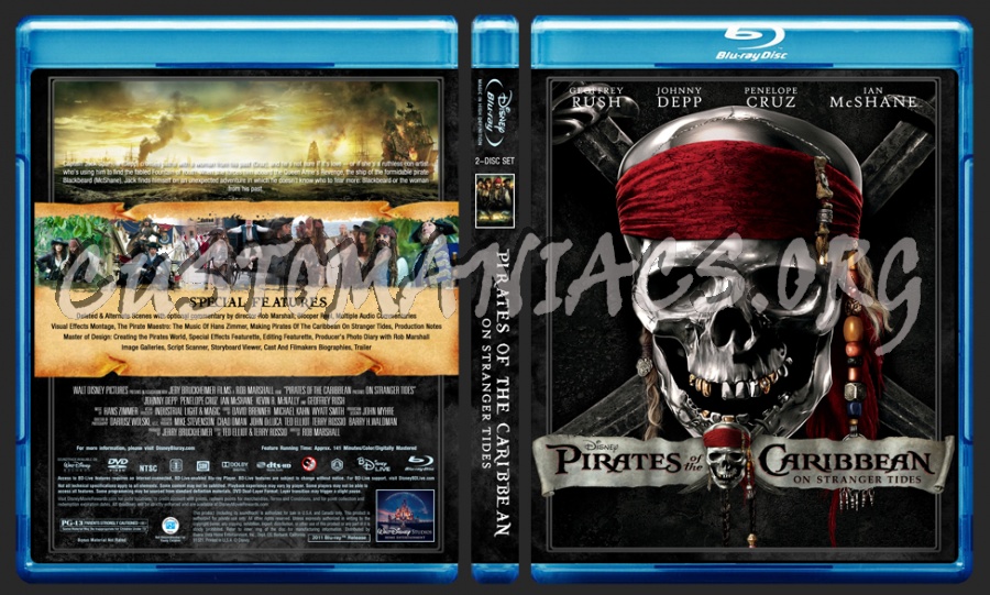 Pirates Of The Caribbean Collection blu-ray cover