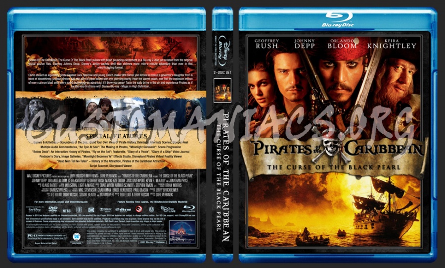 Pirates Of The Caribbean Collection blu-ray cover