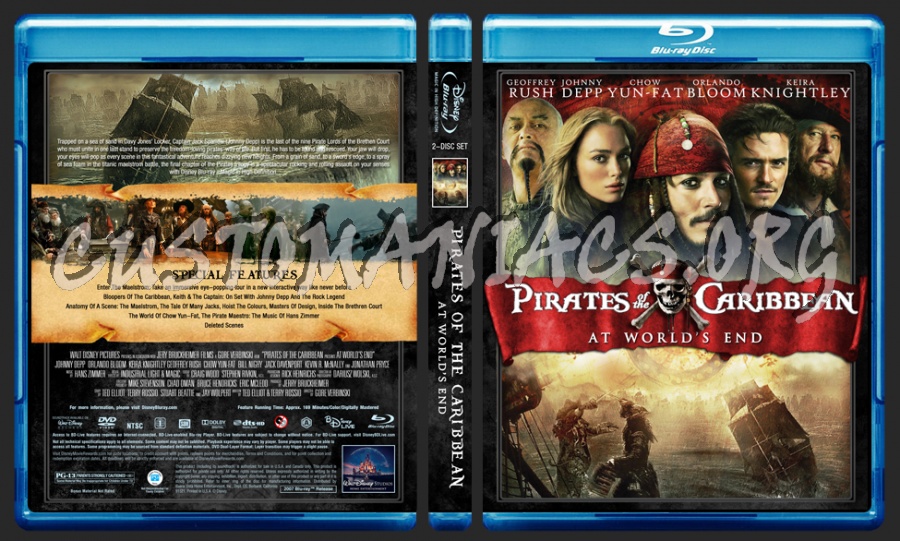 Pirates Of The Caribbean Collection blu-ray cover