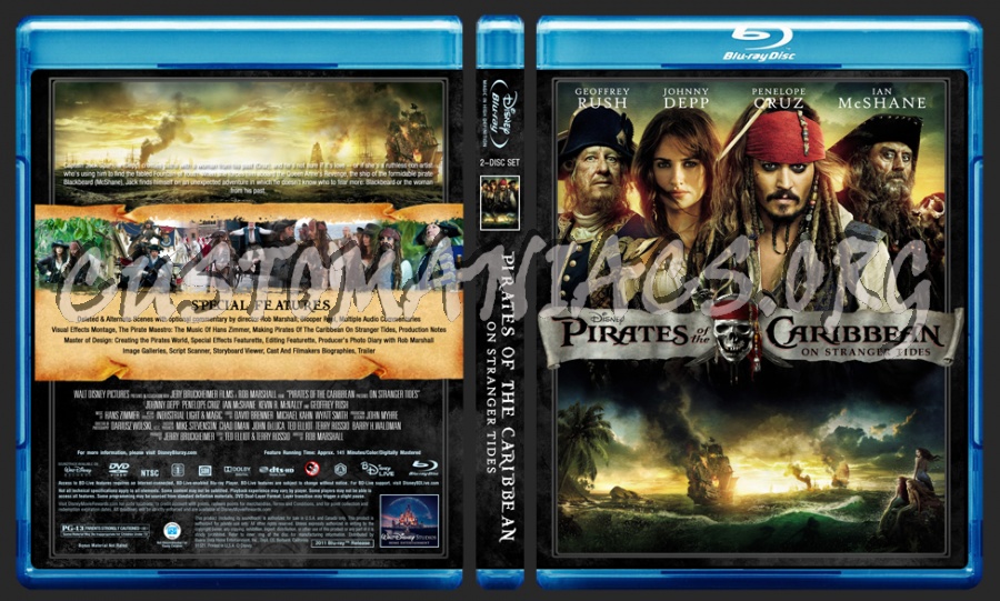 Pirates Of The Caribbean Collection blu-ray cover