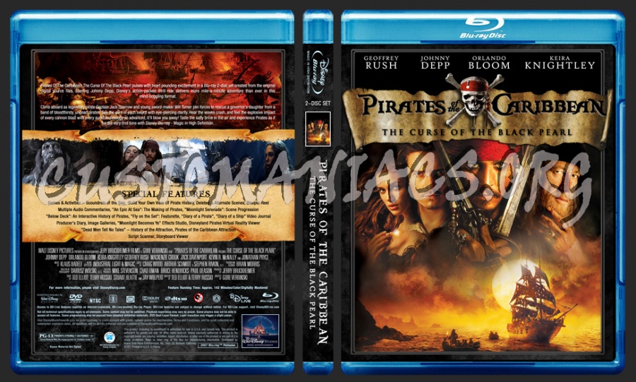 Pirates Of The Caribbean Collection blu-ray cover