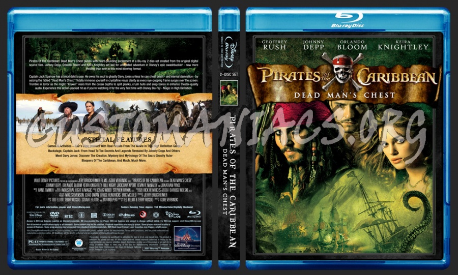 Pirates Of The Caribbean Collection blu-ray cover