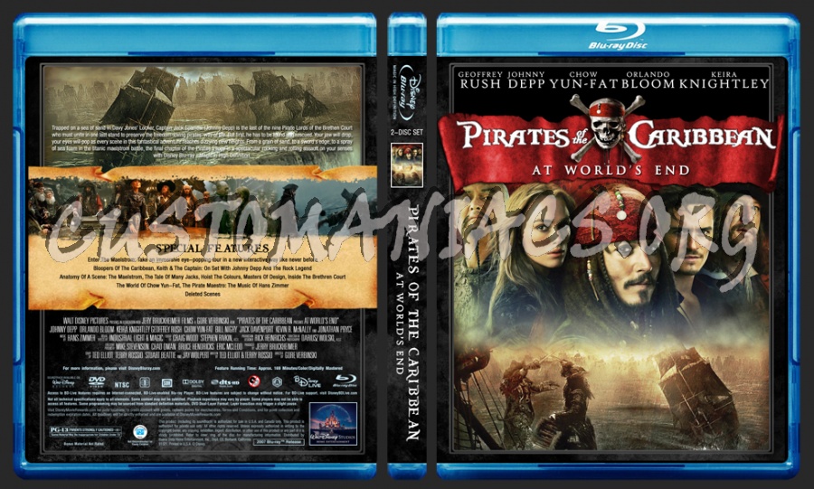 Pirates Of The Caribbean Collection blu-ray cover