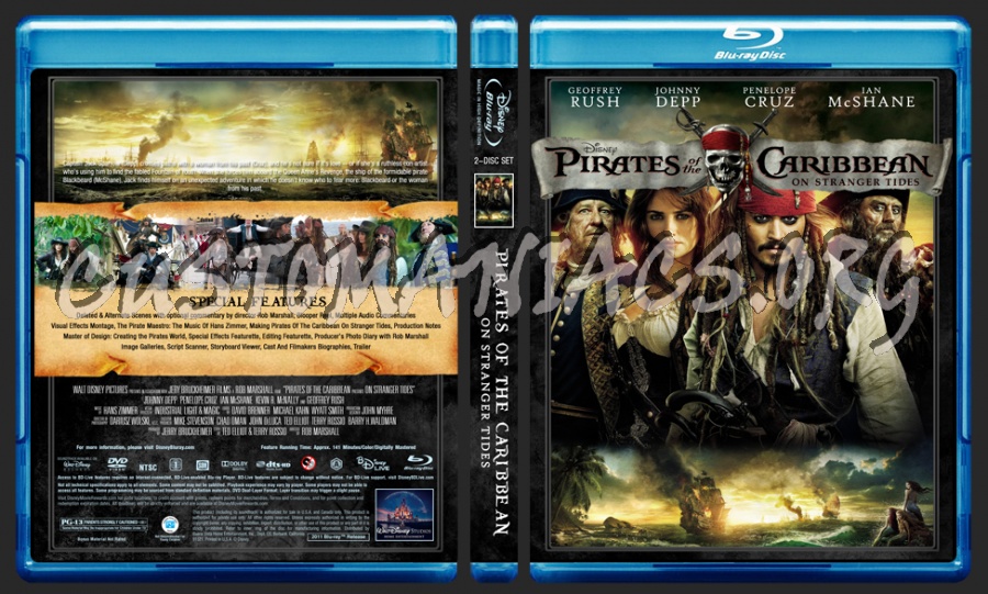 Pirates Of The Caribbean Collection blu-ray cover