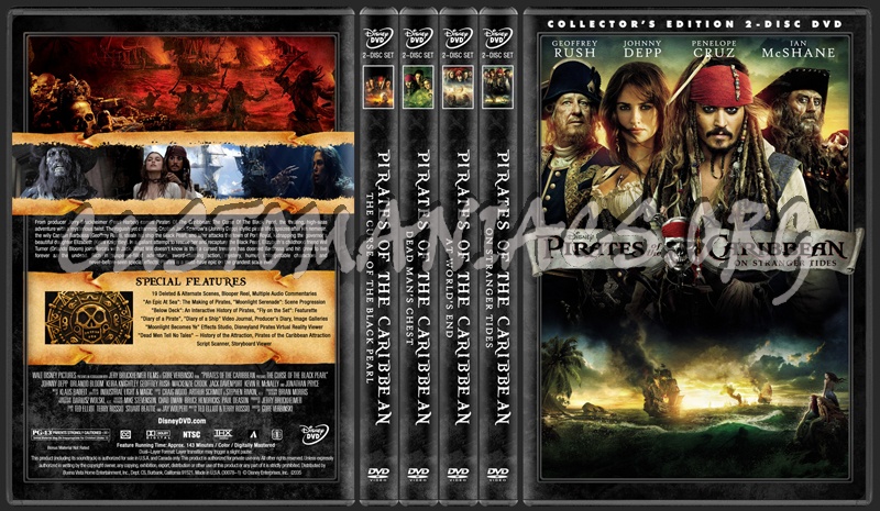 Pirates Of The Caribbean Collection dvd cover