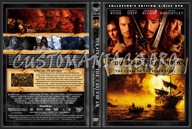 Pirates Of The Caribbean Collection dvd cover