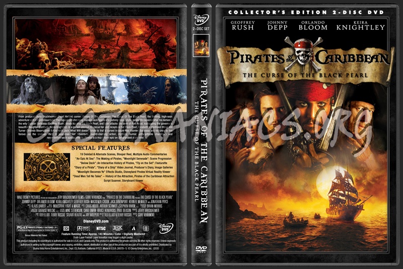 Pirates Of The Caribbean Collection dvd cover