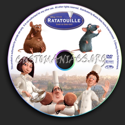 Ratatouille dvd label