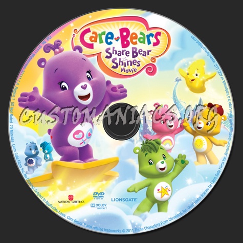 Care Bears Share Bear Shines dvd label