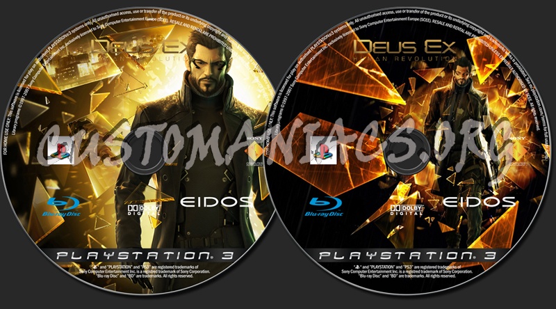 Deus Ex Human Revolution dvd label
