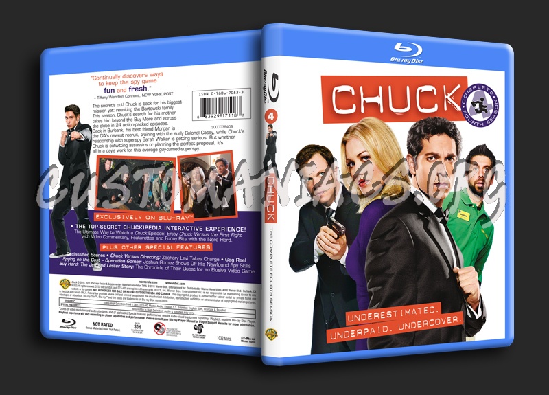 Chuck Season 4 blu-ray cover