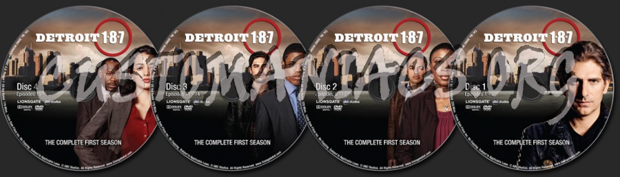 Detroit 187 Season 1 dvd label