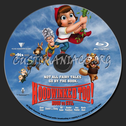 Hoodwinked Too! Hood vs Evil blu-ray label