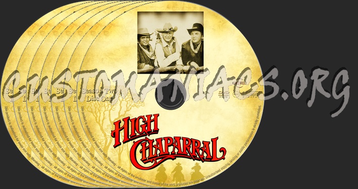 High Chaparral Season 2 dvd label