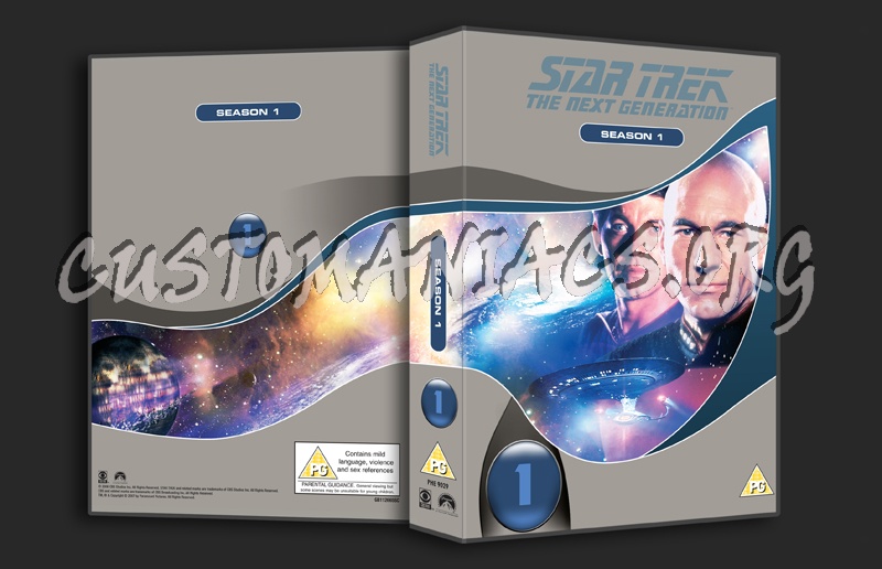 Star Trek The Next Generation Season 1 dvd cover