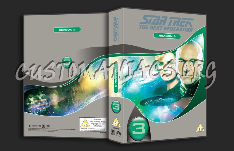 Star Trek The Next Generation Season 3 dvd cover