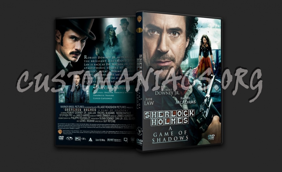 Sherlock Holmes A Game Of Shadows dvd cover