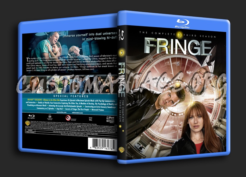 Fringe Season 3 blu-ray cover