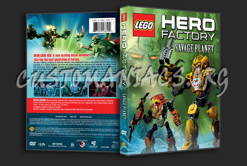 Lego Hero Factory Savage Planet dvd cover