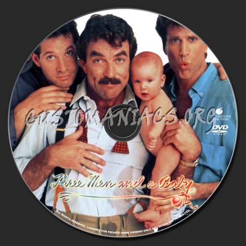 Three Men and a Baby dvd label