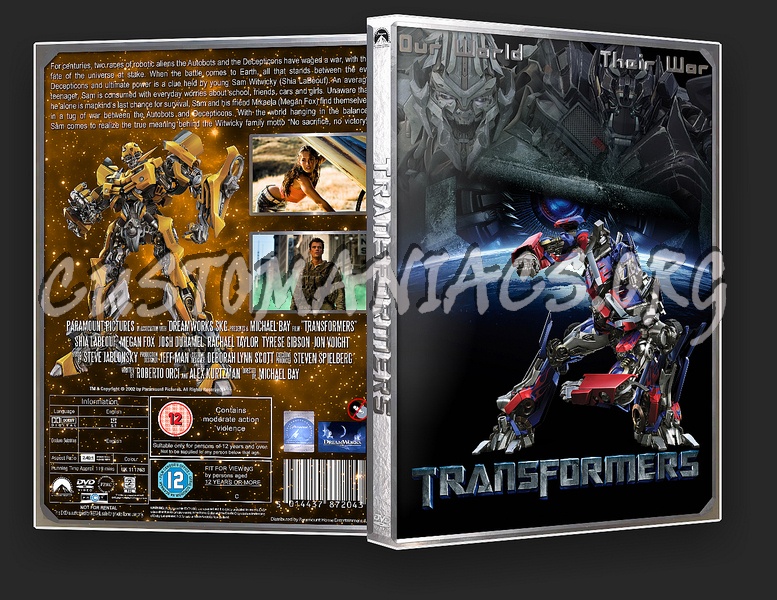 Transformers dvd cover