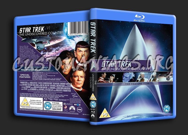 Star Trek VI The Undiscoverd Country blu-ray cover