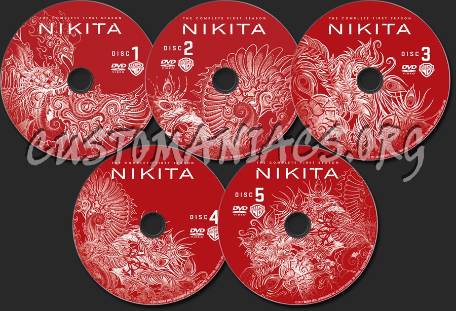Nikita (2010) Season 1 dvd label