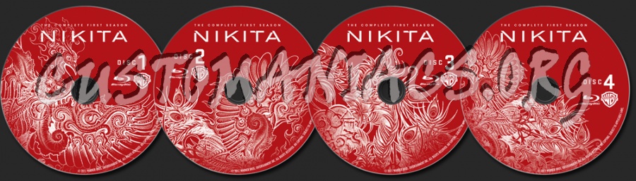 Nikita (2010) Season 1 blu-ray label